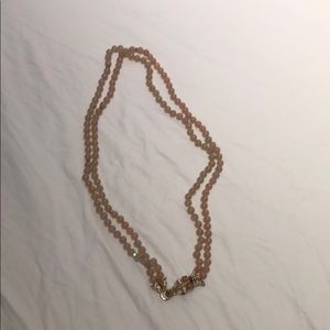 J Crew giraffe beaded and diamond long necklace
